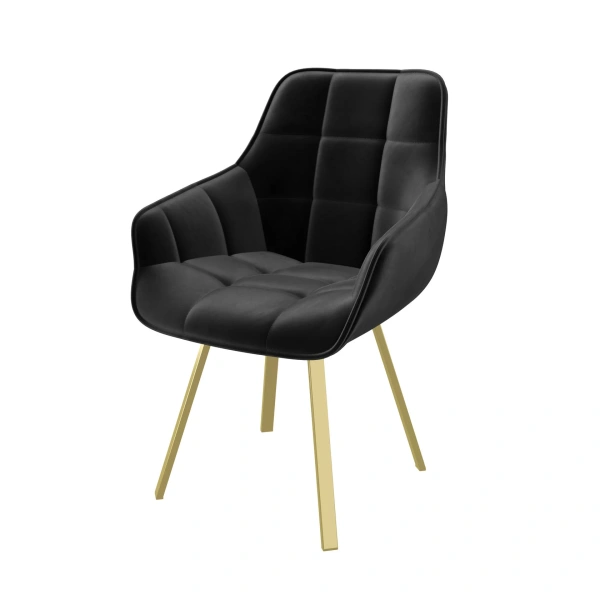 Стул ROMEO  BLACK DIVA 24 GOLD